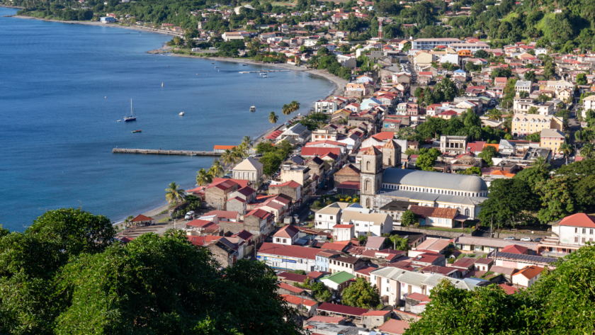 la ville de Saint Pierre en Martinique à visiter