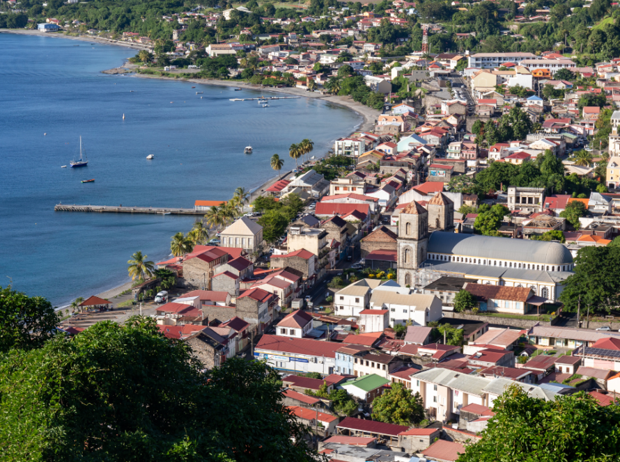 la ville de Saint Pierre en Martinique à visiter